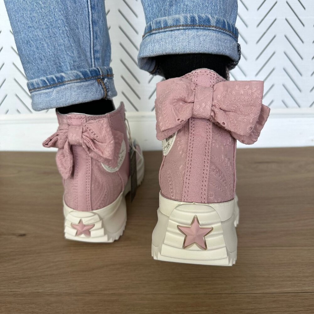 Converse Pink and White Sneakers